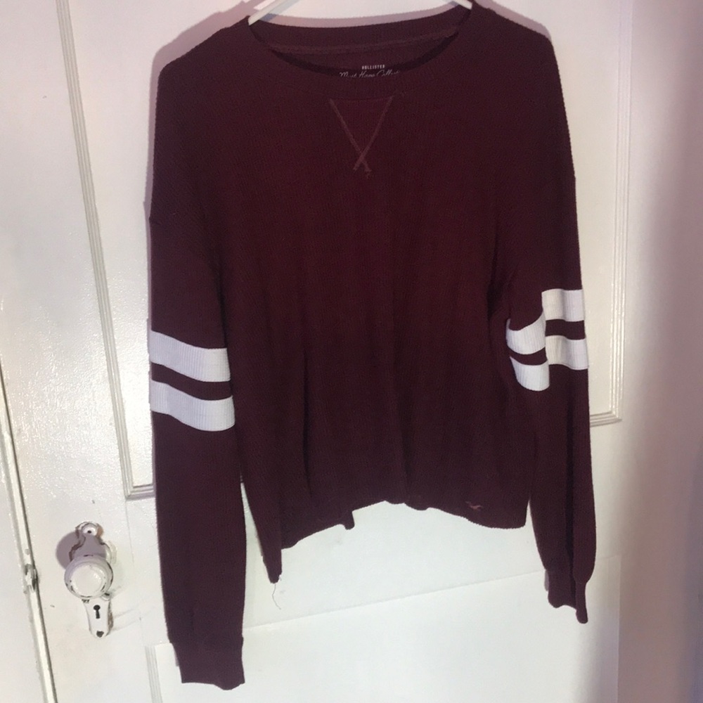 Long sleeve shirt-maroon